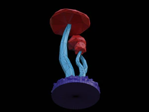 Mushroom ornament 3D Model