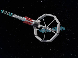 Orbital Spaceship 3D Model