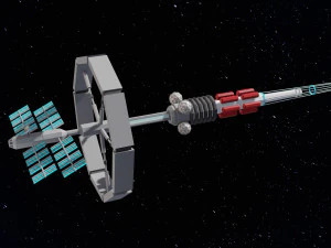 Orbital Spaceship 3D Model