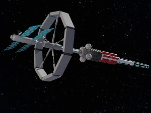 Orbital Spaceship 3D Model