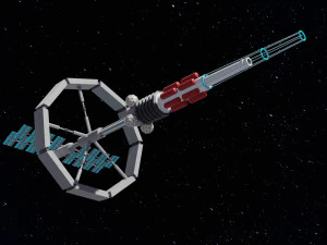 Orbital Spaceship 3D Model