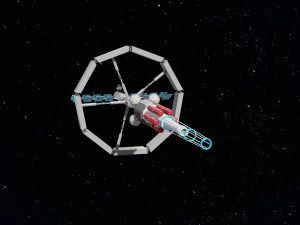 Orbital Spaceship 3D Model