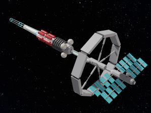 Orbital Spaceship 3D Model