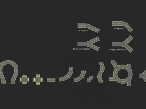 Modular Road Pack 3D मॉडल