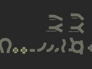 モジュラーロードパック 3Dモデル