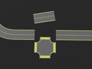 Modular Road Pack 3D मॉडल