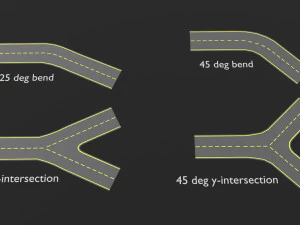 モジュラーロードパック 3Dモデル