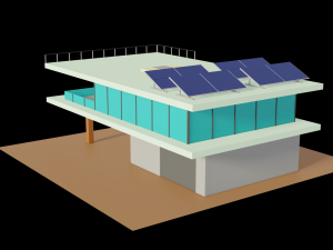 Low Poly Modern House Model 3D