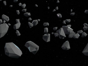 Asteroid Fields Pack Model 3D