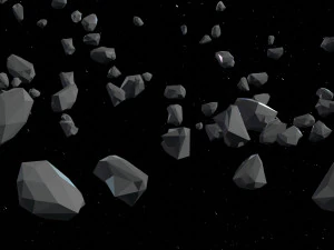 Asteroid Fields Pack 3D Model