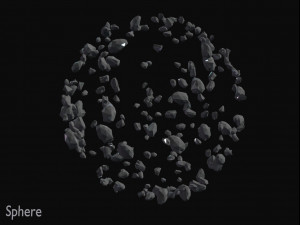 Asteroid Fields Pack Model 3D
