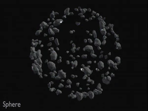 Asteroid Fields Pack 3D Model