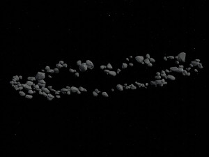 Asteroid Fields Pack Model 3D
