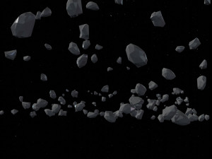 Asteroid Fields Pack Model 3D