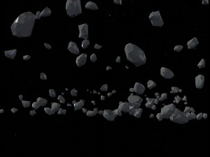 Asteroid Fields Pack 3D Model