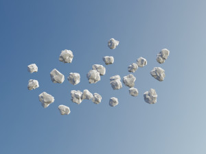 Low Poly Clouds Pack 3D Model