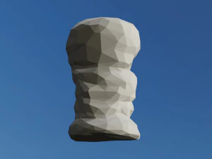 D&uuml;ş&uuml;k Poli Bulut Paketi 3D Model