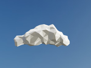 Low Poly Clouds Pack 3D Model