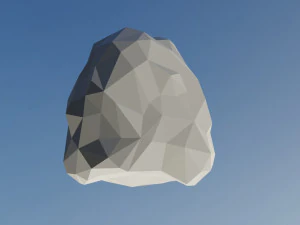 D&uuml;ş&uuml;k Poli Bulut Paketi 3D Model