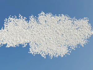 D&uuml;ş&uuml;k Poli Bulut Paketi 3D Model