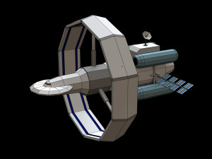 Spaceship Orbital 3D Model