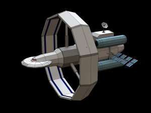 Spaceship Orbital 3D Model