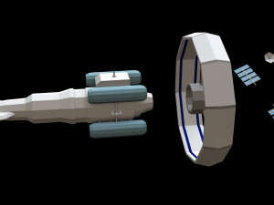 Spaceship Orbital 3D Model