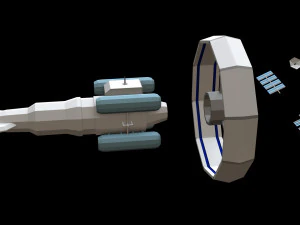 Spaceship Orbital 3D Model