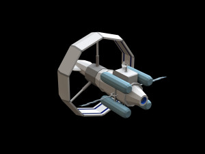Spaceship Orbital 3D Model