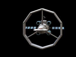 Spaceship Orbital 3D Model