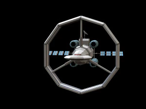 Spaceship Orbital 3D Model