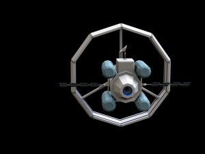 Spaceship Orbital 3D Model