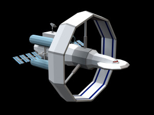 Spaceship Orbital 3D Model