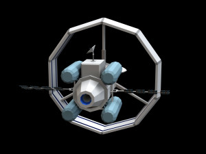 Spaceship Orbital 3D Model