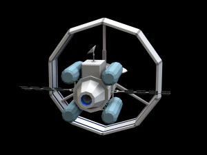 Spaceship Orbital 3D Model