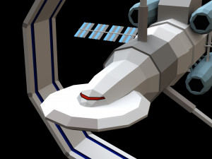 Spaceship Orbital 3D Model