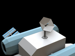 Spaceship Orbital 3D Model