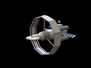 Spaceship Orbital 3D Model