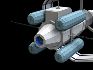Spaceship Orbital 3D Model