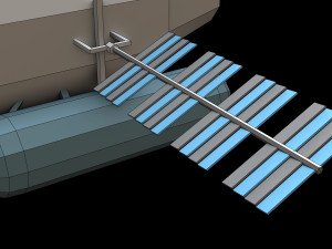 Spaceship Orbital 3D Model