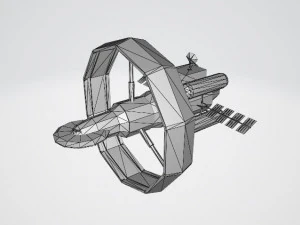 Spaceship Orbital 3D Model
