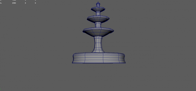 Fountain Model 3D .c4d .max .obj .3ds .fbx .stl .blend
