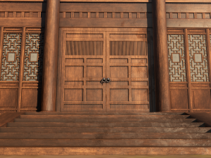 Asian Japanese Realistic Building 3D Модель