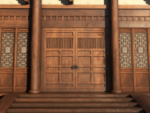 Asian Japanese Realistic Building 3D Модель