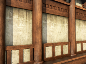 Asian Japanese Realistic Building 3D Модель