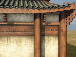Asian Japanese Realistic Building 3D Модель
