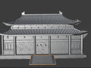 Asian Japanese Realistic Building 3D Модель
