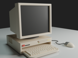 Retro computer 3D 模型
