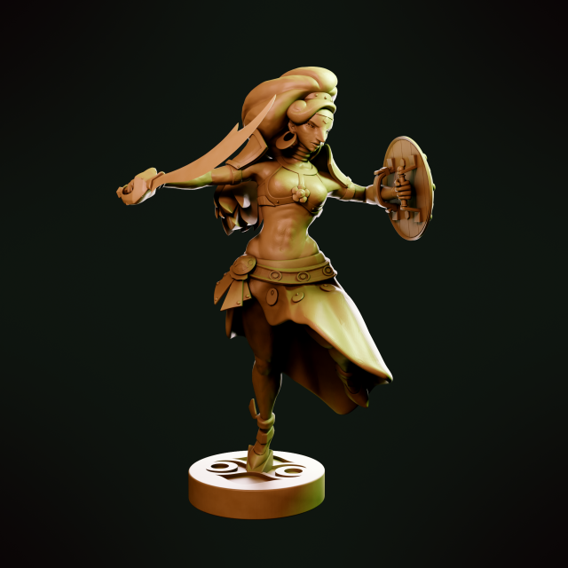 Urbosa - Zelda Breath of the Wild 3D 프린트 모델 .c4d .max .obj .3ds .fbx .stl .blend 