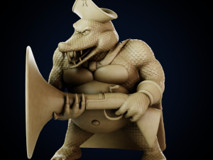 King K Rool - Smash Bros Ultimate Model Cetak 3D